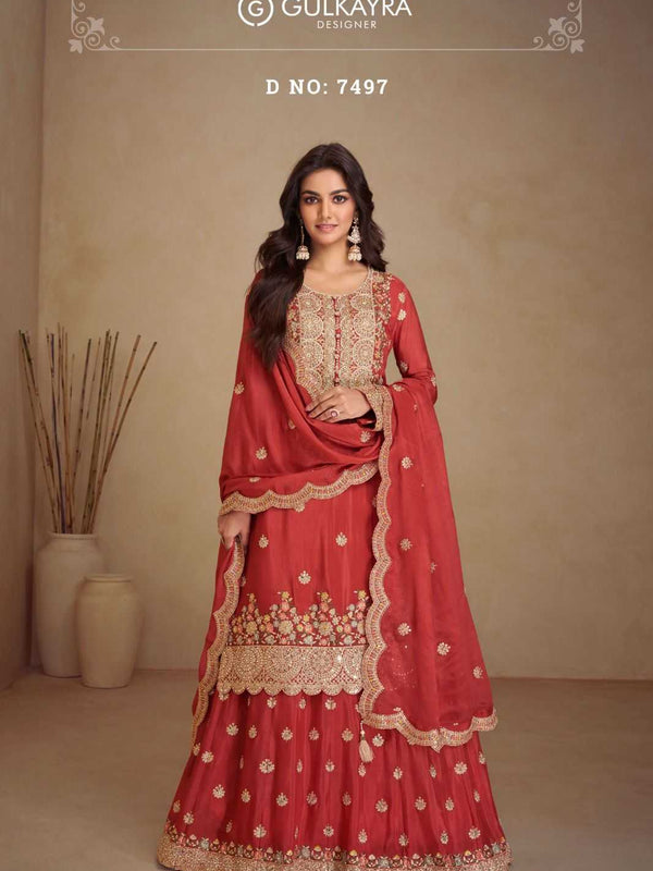 Chinon RIN184 Vaani Vol.3 Suits & Dresses Wedding Collections Festive Collections Wholesale Embroidery Suits Wedding Suits Designer Suits