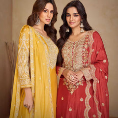 Chinon RIN184 Vaani Vol.3 Suits & Dresses Wedding Collections Festive Collections Wholesale Embroidery Suits Wedding Suits Designer Suits