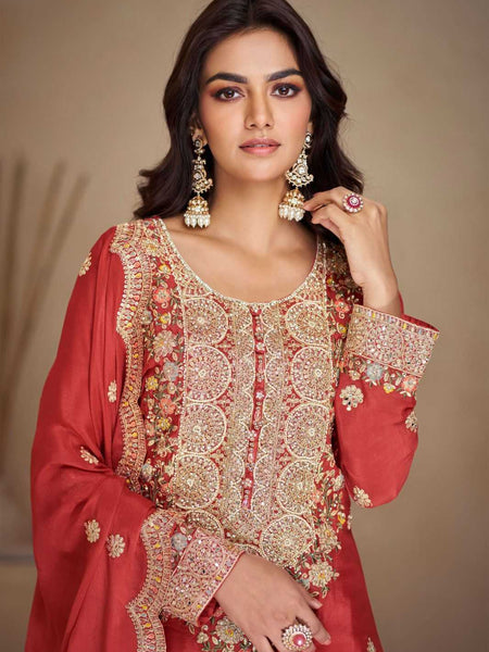 Chinon RIN184 Vaani Vol.3 Suits & Dresses Wedding Collections Festive Collections Wholesale Embroidery Suits Wedding Suits Designer Suits