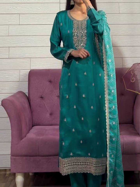 Chinon RIN212 7028 Suits & Dresses Wholesale Ladies Suits Printed Suits Palazzo Suit