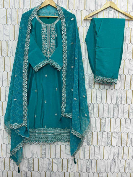 Chinon RIN212 7028 Suits & Dresses Wholesale Ladies Suits Printed Suits Palazzo Suit