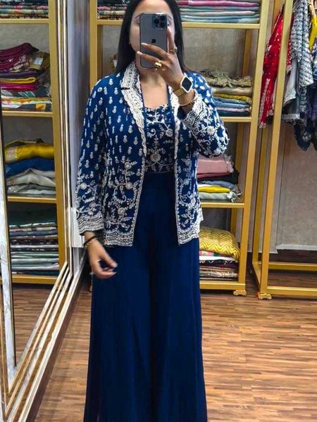 Chinon RIN215 1105 Suits & Dresses Wholesale Ladies Suits Indo Western Dresses Embroidery Suits Handwork Suits