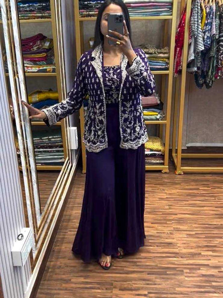 Chinon RIN215 1105 Suits & Dresses Wholesale Ladies Suits Indo Western Dresses Embroidery Suits Handwork Suits