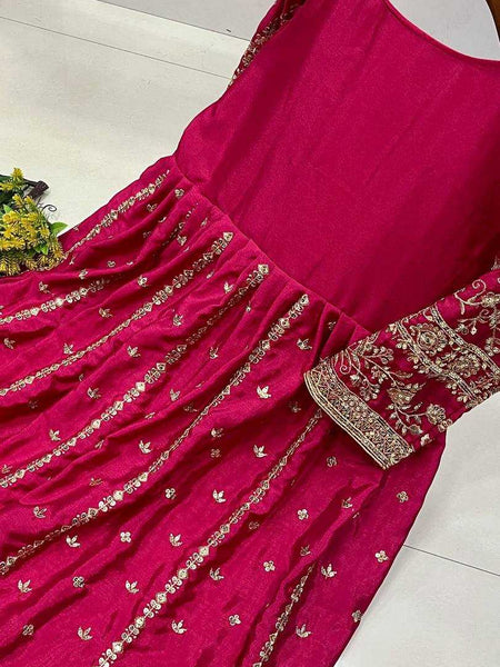 Chinon Silk KESH492 1328 Gowns Wholesale Fancy Gowns Embroidery Gowns Anarkali Gown Wedding Gown