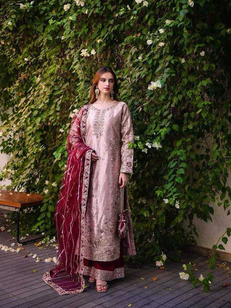 Chinon Silk KESH492 1358 Suits & Dresses Wholesale Ladies Suits Embroidery Suits Palazzo Suit Party wear suits Handwork Suits