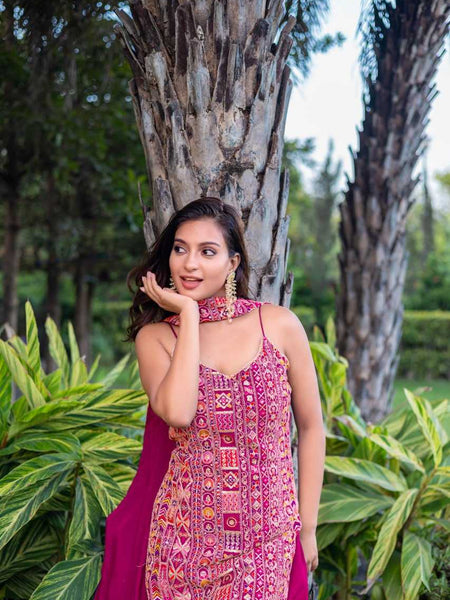 Chinon Silk RIN131 008 Suits & Dresses Wholesale Ladies Suits Zari Work Suit Embroidered Suits Party Wear Dresses