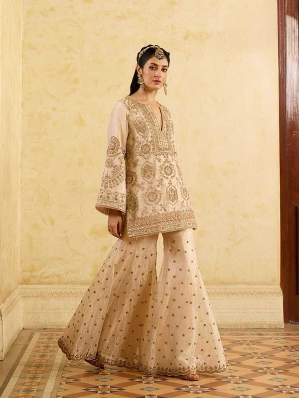 Chinon Silk RIN162 -5837 Suits & Dresses Wedding Collections Festive Collections Wholesale Sharara Salwar Suits Mehendi Outfits Holi Collections Eid Collections