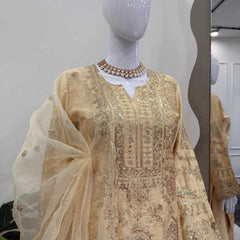 Chinon Silk RIN162 -5837 Suits & Dresses Wedding Collections Festive Collections Wholesale Sharara Salwar Suits Mehendi Outfits Holi Collections Eid Collections