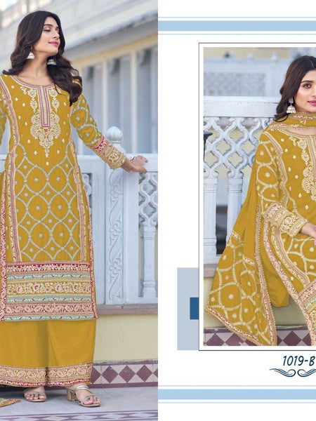 Chinon Silk RIN184 Guzaarish Suits & Dresses Wedding Collections Festive Collections Wholesale Ladies Silk Suit Wedding Suits Designer Suits