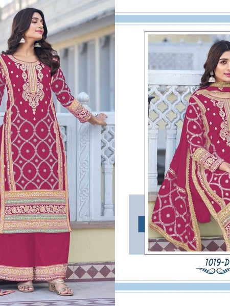 Chinon Silk RIN184 Guzaarish Suits & Dresses Wedding Collections Festive Collections Wholesale Ladies Silk Suit Wedding Suits Designer Suits