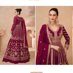 Chinon Silk RIN184 SAYURI DESIGNER-NAARI Lehengas Wedding Collections Festive Collections Wholesale Designer Lehenga Silk Lehenga Embroidered Lehenga
