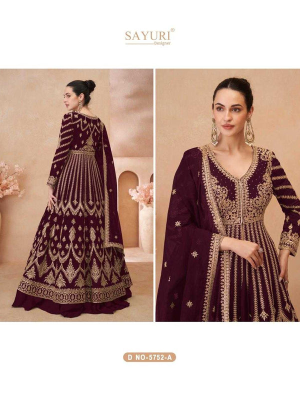 Chinon Silk RIN184 SAYURI DESIGNER-NAARI Lehengas Wedding Collections Festive Collections Wholesale Designer Lehenga Silk Lehenga Embroidered Lehenga