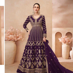 Chinon Silk RIN184 SAYURI DESIGNER-NAARI Lehengas Wedding Collections Festive Collections Wholesale Designer Lehenga Silk Lehenga Embroidered Lehenga