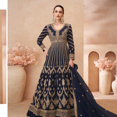 Chinon Silk RIN184 SAYURI DESIGNER-NAARI Lehengas Wedding Collections Festive Collections Wholesale Designer Lehenga Silk Lehenga Embroidered Lehenga