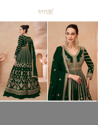 Chinon Silk RIN184 SAYURI DESIGNER-NAARI Lehengas Wedding Collections Festive Collections Wholesale Designer Lehenga Silk Lehenga Embroidered Lehenga
