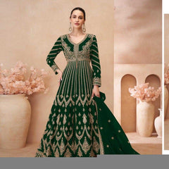 Chinon Silk RIN184 SAYURI DESIGNER-NAARI Lehengas Wedding Collections Festive Collections Wholesale Designer Lehenga Silk Lehenga Embroidered Lehenga