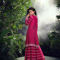 Chinon Silk RIN184 SHIVANI Suits & Dresses Wedding Collections Festive Collections Wholesale Embroidery Suits Palazzo Suit Georgette Suit