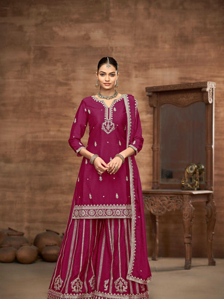 Chinon Silk RIN197 4605 Suits & Dresses Wedding Collections Festive Collections Wholesale Ladies Salwar Suits Bridal Suits Silk Suits