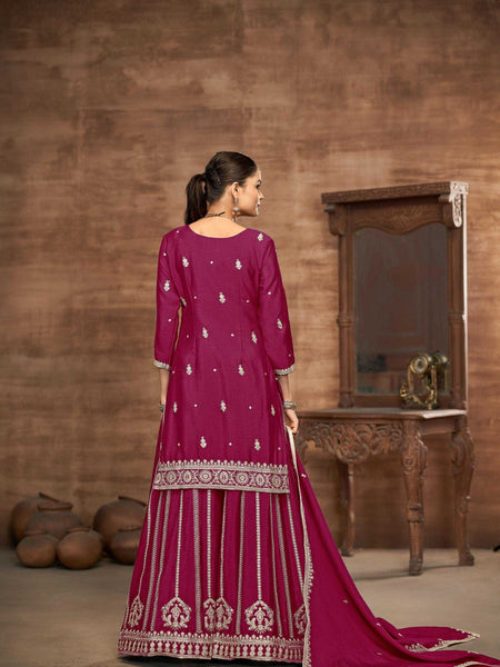 Chinon Silk RIN197 4605 Suits & Dresses Wedding Collections Festive Collections Wholesale Ladies Salwar Suits Bridal Suits Silk Suits