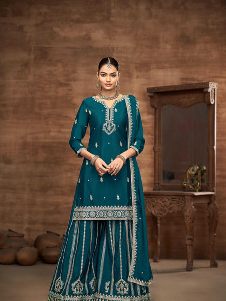 Chinon Silk RIN197 4605 Suits & Dresses Wedding Collections Festive Collections Wholesale Ladies Salwar Suits Bridal Suits Silk Suits