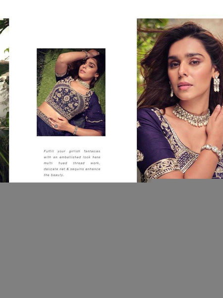 Chinon Silk RIN197 APURVA-5735 Lehengas Wedding Collections Festive Collections Wholesale Designer Lehenga Silk Lehenga Embroidered Lehenga