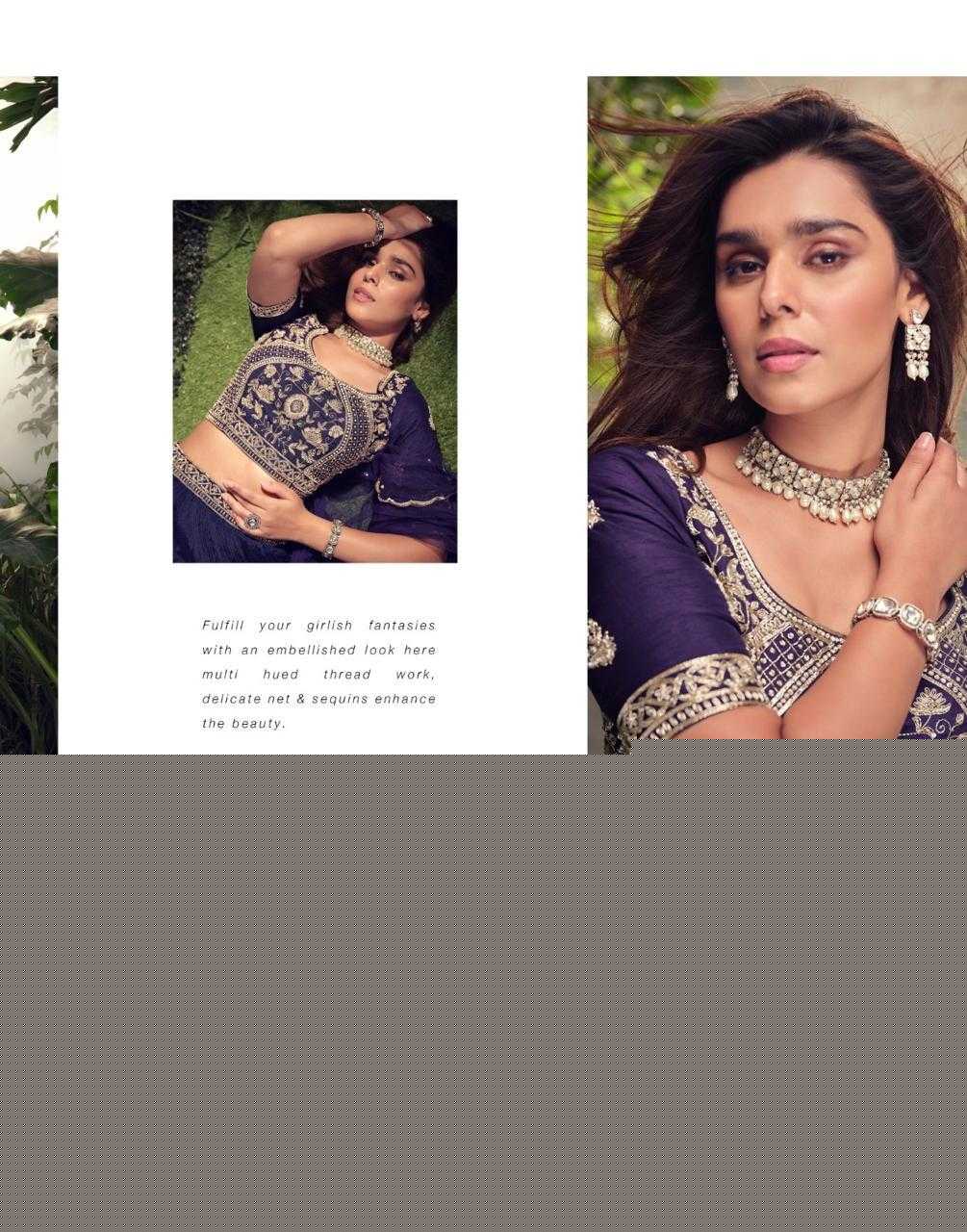 Chinon Silk RIN197 APURVA-5735 Lehengas Wedding Collections Festive Collections Wholesale Designer Lehenga Silk Lehenga Embroidered Lehenga