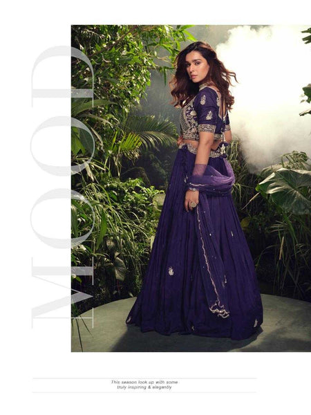 Chinon Silk RIN197 APURVA-5735 Lehengas Wedding Collections Festive Collections Wholesale Designer Lehenga Silk Lehenga Embroidered Lehenga