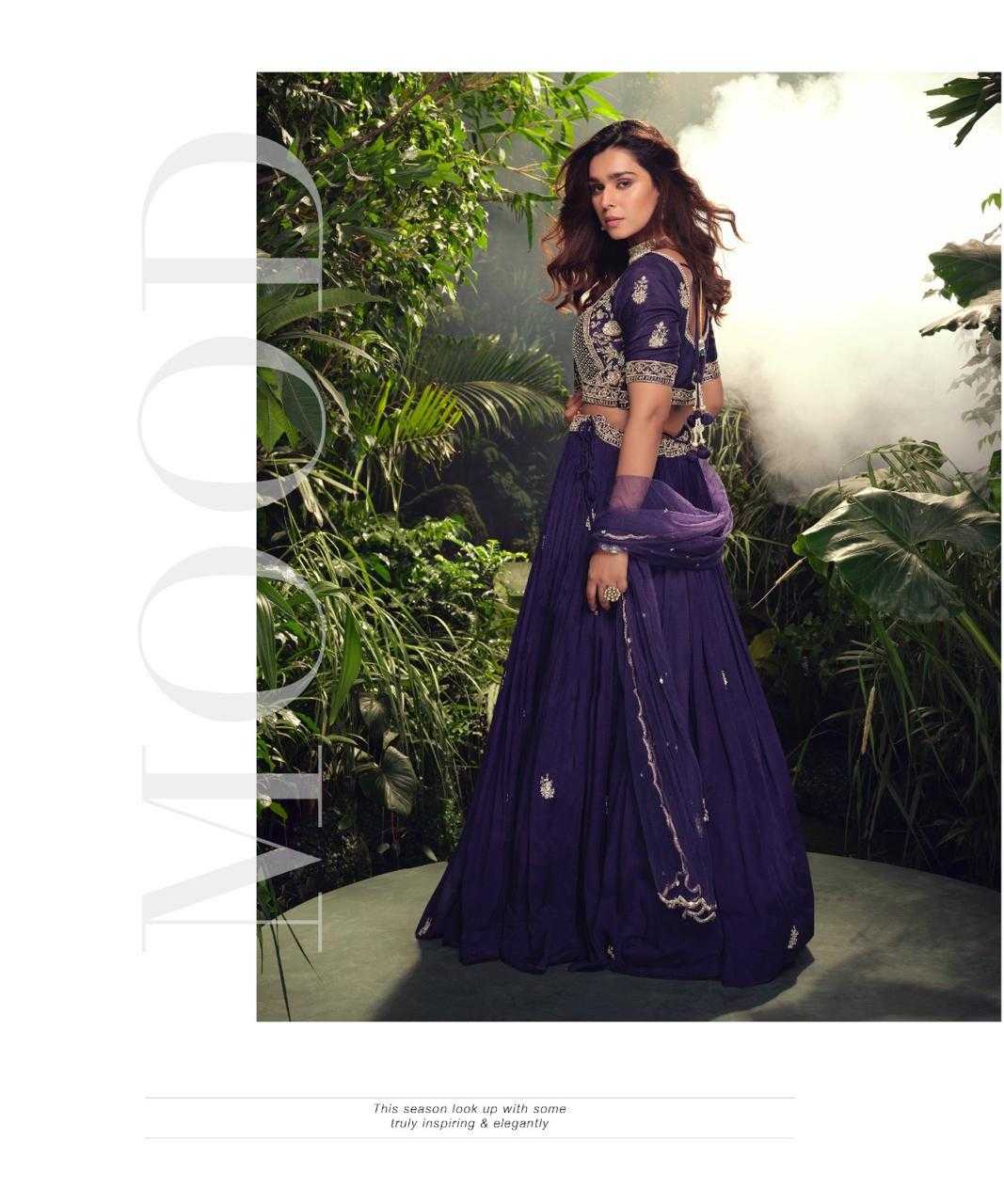 Chinon Silk RIN197 APURVA-5735 Lehengas Wedding Collections Festive Collections Wholesale Designer Lehenga Silk Lehenga Embroidered Lehenga