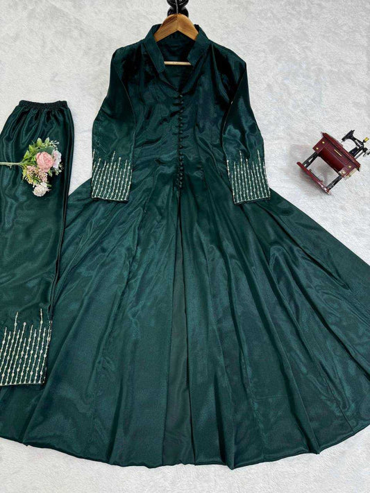 CHINON SILK RIN169 5789 GOWNS WHOLESALE WEDDING SILK FANCY SEQUIN GOWNS