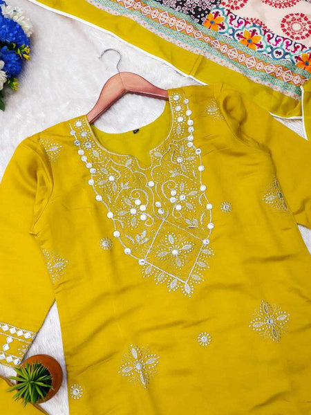 Cotton KESH495 Gotapati Suits & Dresses Wholesale Ladies Suits Printed Suits Embroidery Suits