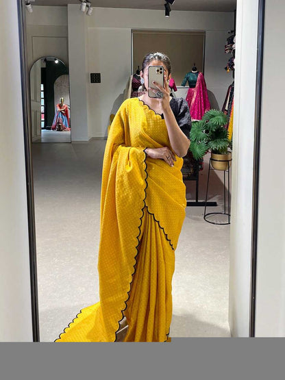 Cotton RIN197 7105 Sarees Wholesale Fancy Sarees Cutwork Saree Cotton Sarees Office Wear Sarees