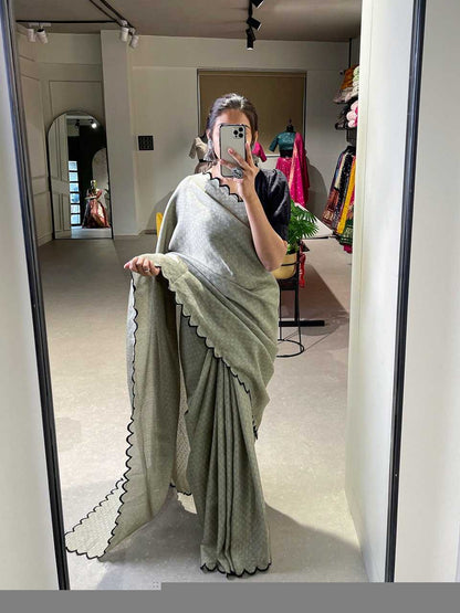 Cotton RIN197 7105 Sarees Wholesale Fancy Sarees Cutwork Saree Cotton Sarees Office Wear Sarees