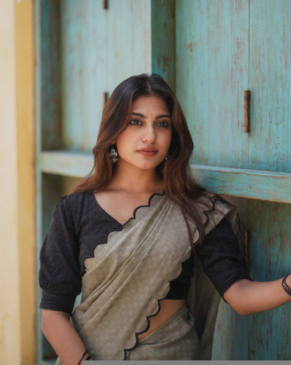 Cotton RIN197 7105 Sarees Wholesale Fancy Sarees Cutwork Saree Cotton Sarees Office Wear Sarees