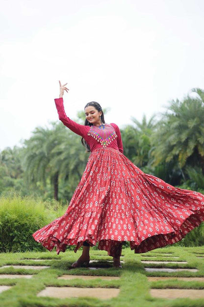 Cotton RIN197 Designer Printed Gown Gowns Wholesale Printed Gowns Anarkali Gown Party Gowns Long Gowns