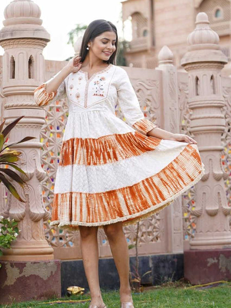 Cotton RIN207 3084 Western Wears Wholesale Tops One Piece Dress