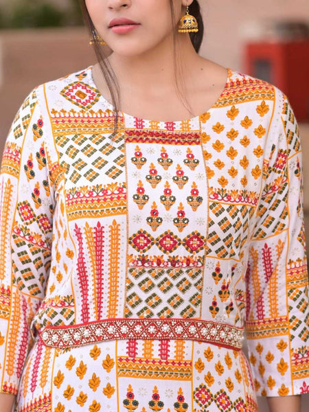 Cotton RIN207 3088 Gowns Wholesale Printed Gowns Fancy Gowns Long Gowns