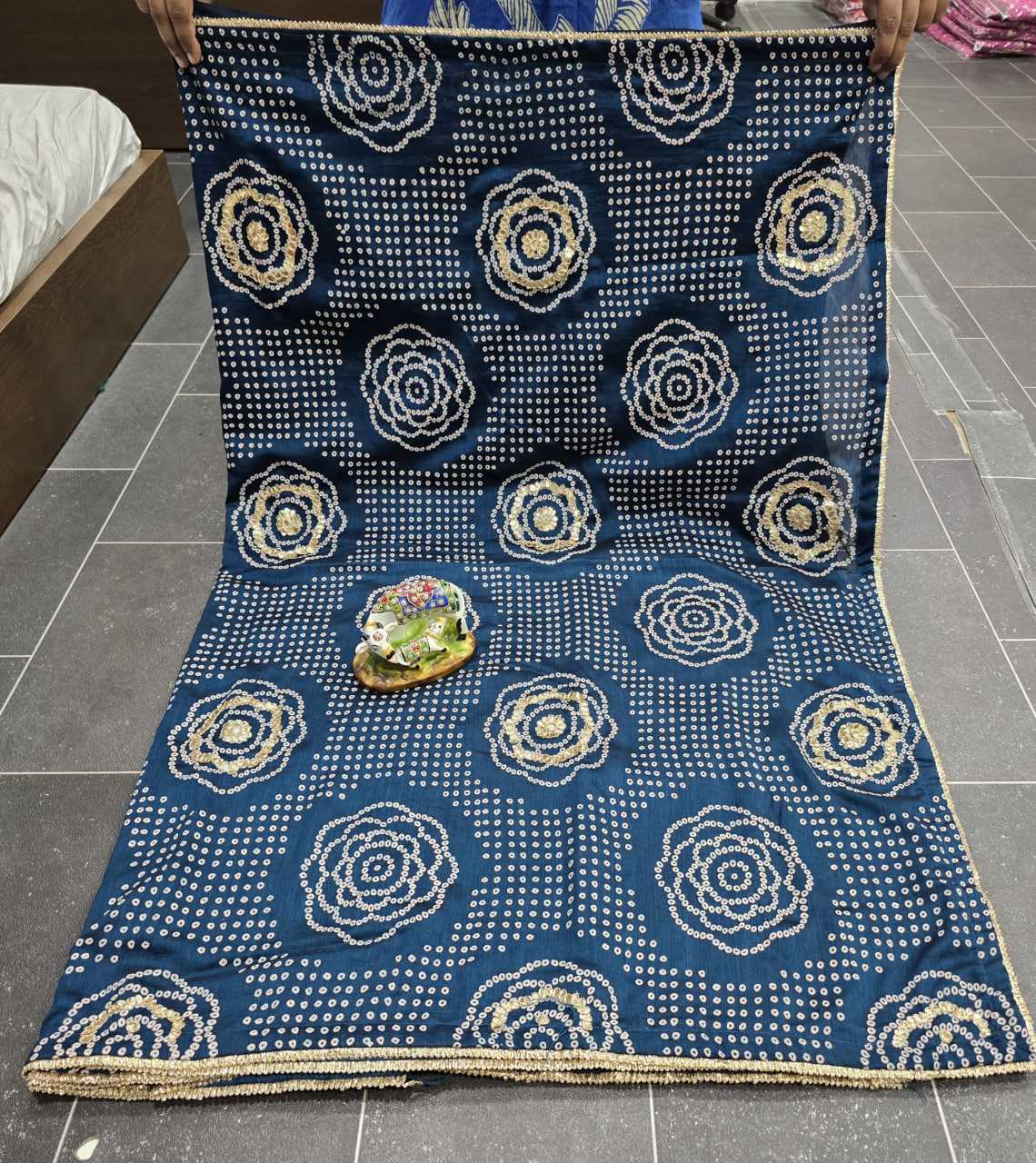 Dola Silk RIN128 209 Sarees Silk Sarees Festive Collections Wholesale Dola Silk Sarees Gota Work Saree Traditional Sarees