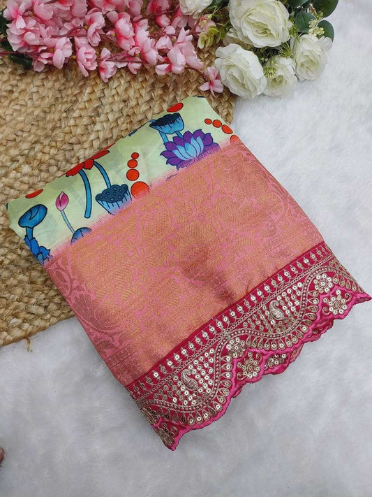 Dola Silk RIN171 - 434 Sarees Silk Sarees Wedding Collections Wholesale Printed Sarees Dola Silk Sarees Reception Outfits