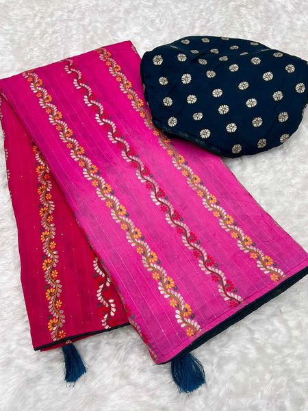 Dola Silk RIN199 SMH50 Silk Sarees Wholesale Dola Silk Sarees Soft Silk Sarees Designer Silk Sarees
