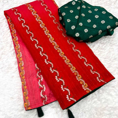 Dola Silk RIN199 SMH50 Silk Sarees Wholesale Dola Silk Sarees Soft Silk Sarees Designer Silk Sarees