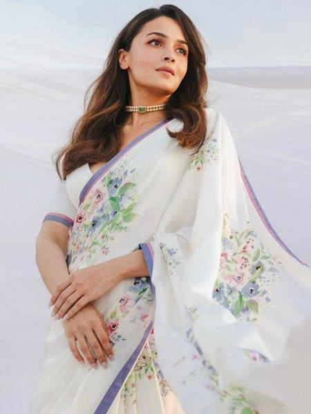 SATIN SILK KESH254 SUA09 SAREE WHOLESALE PARTY PRINTED FANCY ALIA SAREES