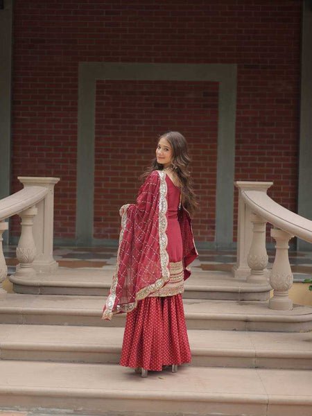 Faux Georgette KESH491 9209 Suits & Dresses Wholesale Ladies Suits Sharara Salwar Suits Printed Suits Embroidery Suits