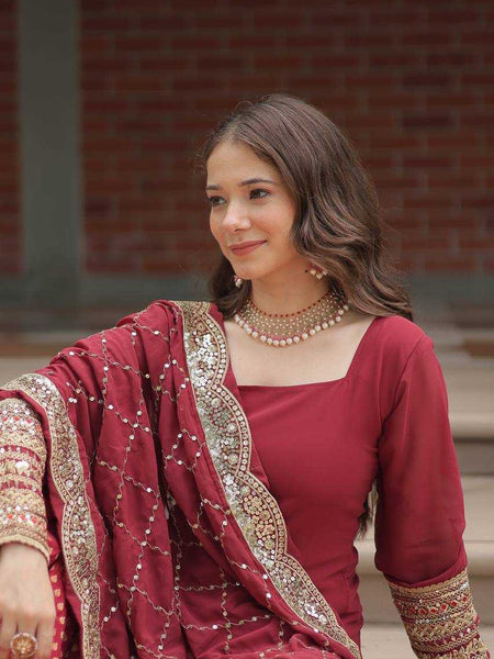 Faux Georgette KESH491 9209 Suits & Dresses Wholesale Ladies Suits Sharara Salwar Suits Printed Suits Embroidery Suits