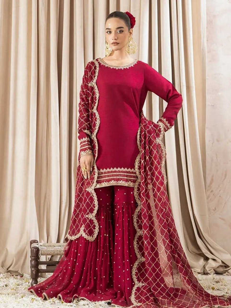 Faux Georgette RIN162 5867 Suits & Dresses Wholesale Ladies Suits Sharara Salwar Suits Embroidery Suits