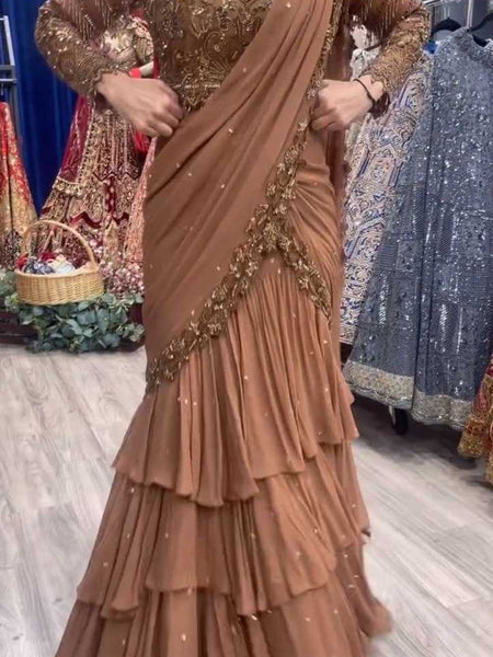 Faux Georgette RIN162 6489 Lehengas Wholesale Designer Lehenga Fancy Lehenga Embroidered Lehenga