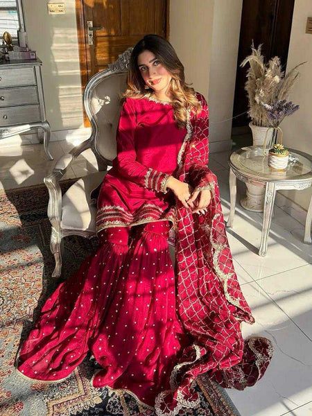 Faux Georgette RIN197 4577 Suits & Dresses Wholesale Party wear suits Wedding Suits Bridal Wedding Dresses