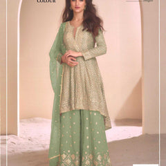 Faux Georgette RIN197 4601 Suits & Dresses Wedding Collections Festive Collections Wholesale Sharara Salwar Suits Georgette Suit Bridal Wedding Dresses