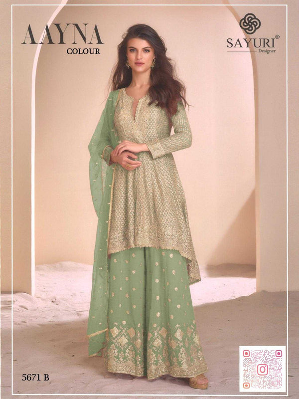 Faux Georgette RIN197 4601 Suits & Dresses Wedding Collections Festive Collections Wholesale Sharara Salwar Suits Georgette Suit Bridal Wedding Dresses