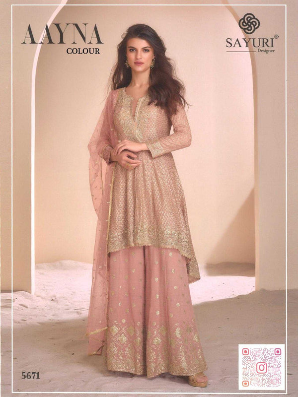 Faux Georgette RIN197 4601 Suits & Dresses Wedding Collections Festive Collections Wholesale Sharara Salwar Suits Georgette Suit Bridal Wedding Dresses