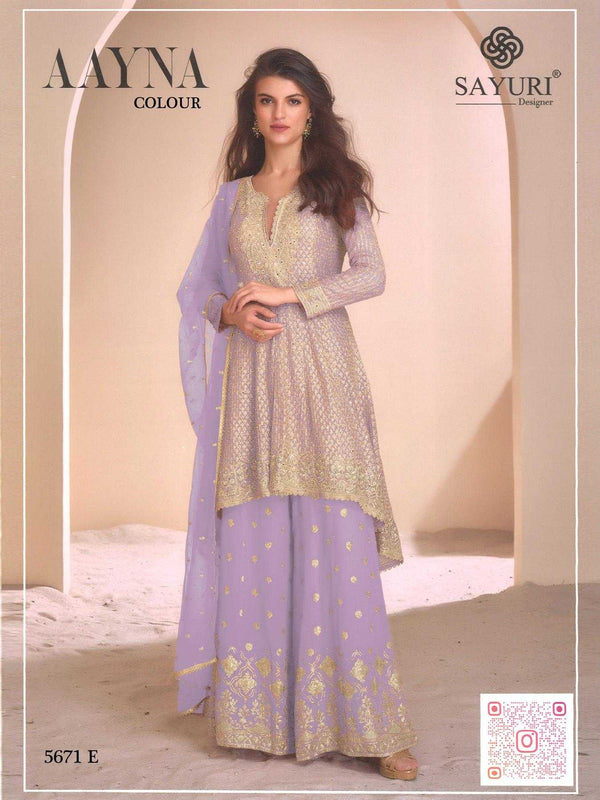 Faux Georgette RIN197 4601 Suits & Dresses Wedding Collections Festive Collections Wholesale Sharara Salwar Suits Georgette Suit Bridal Wedding Dresses